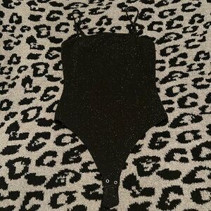 Garage black sparkly bodysuit